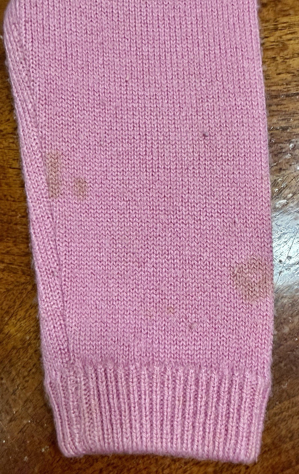 Vintage 1970s Women’s Hadley Pink Acrylic & Cashmere Cardigan Sweater