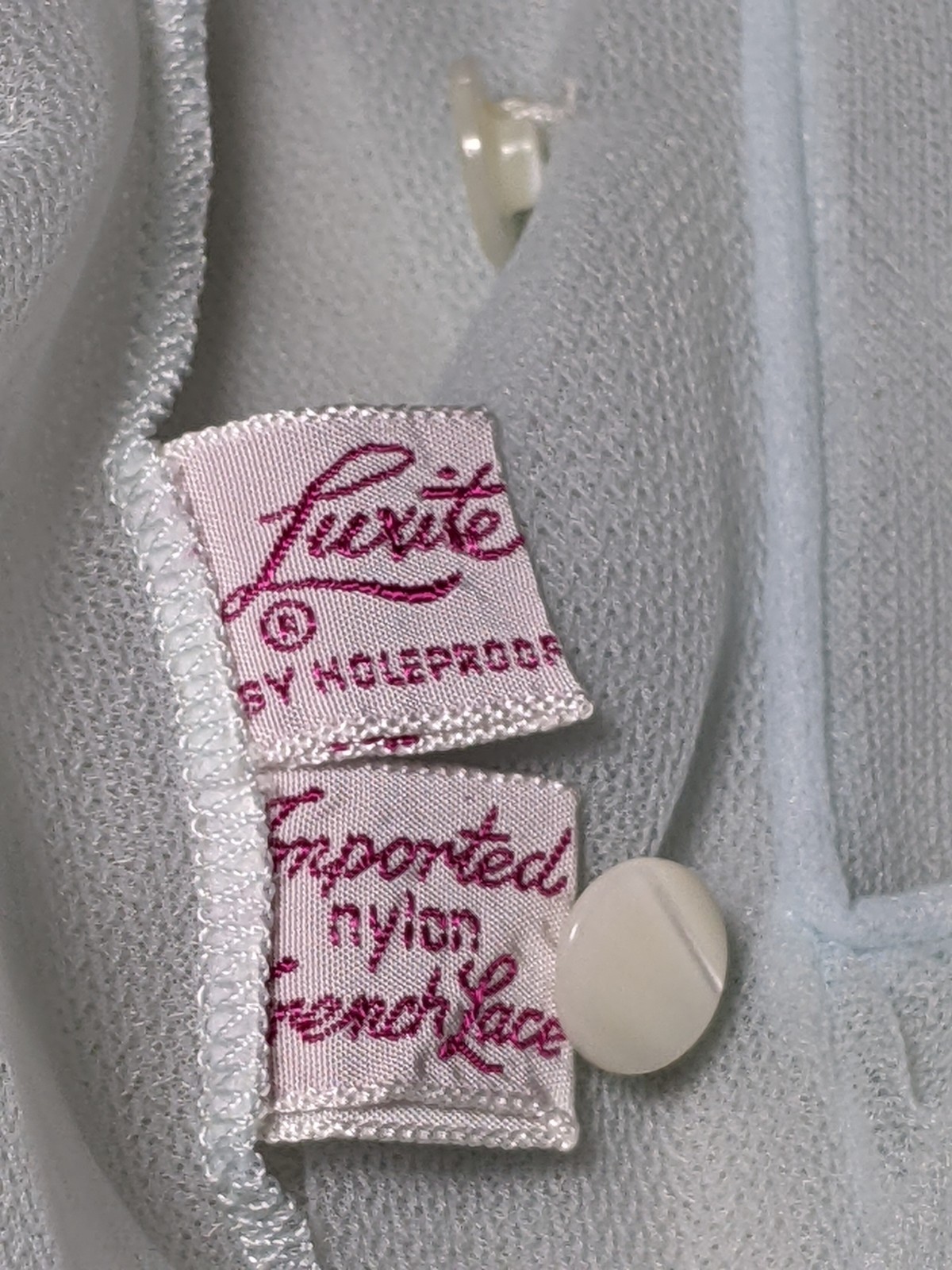 VTG Luxite by Holeproof Ruffle Sleeves Peignoir Robe Bonus Lingerie Nightgown M