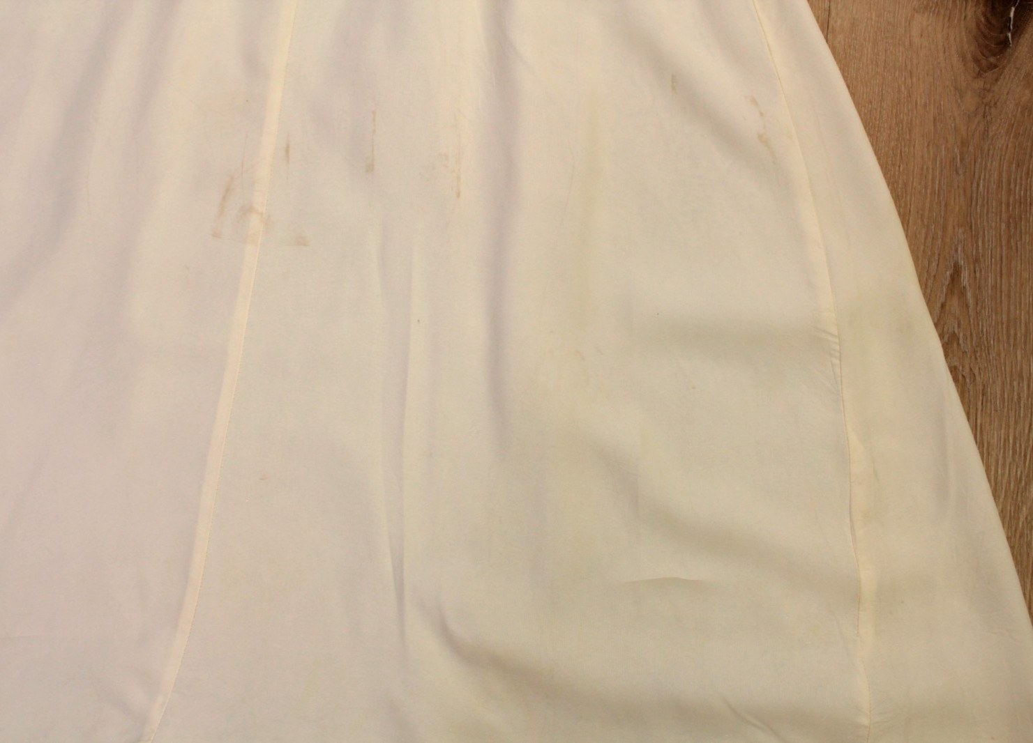 Vtg Women&rsquo;s 70s Cream & Purple Floral Midi Prairie Dress W/ Lace Trim S/M 1970s
