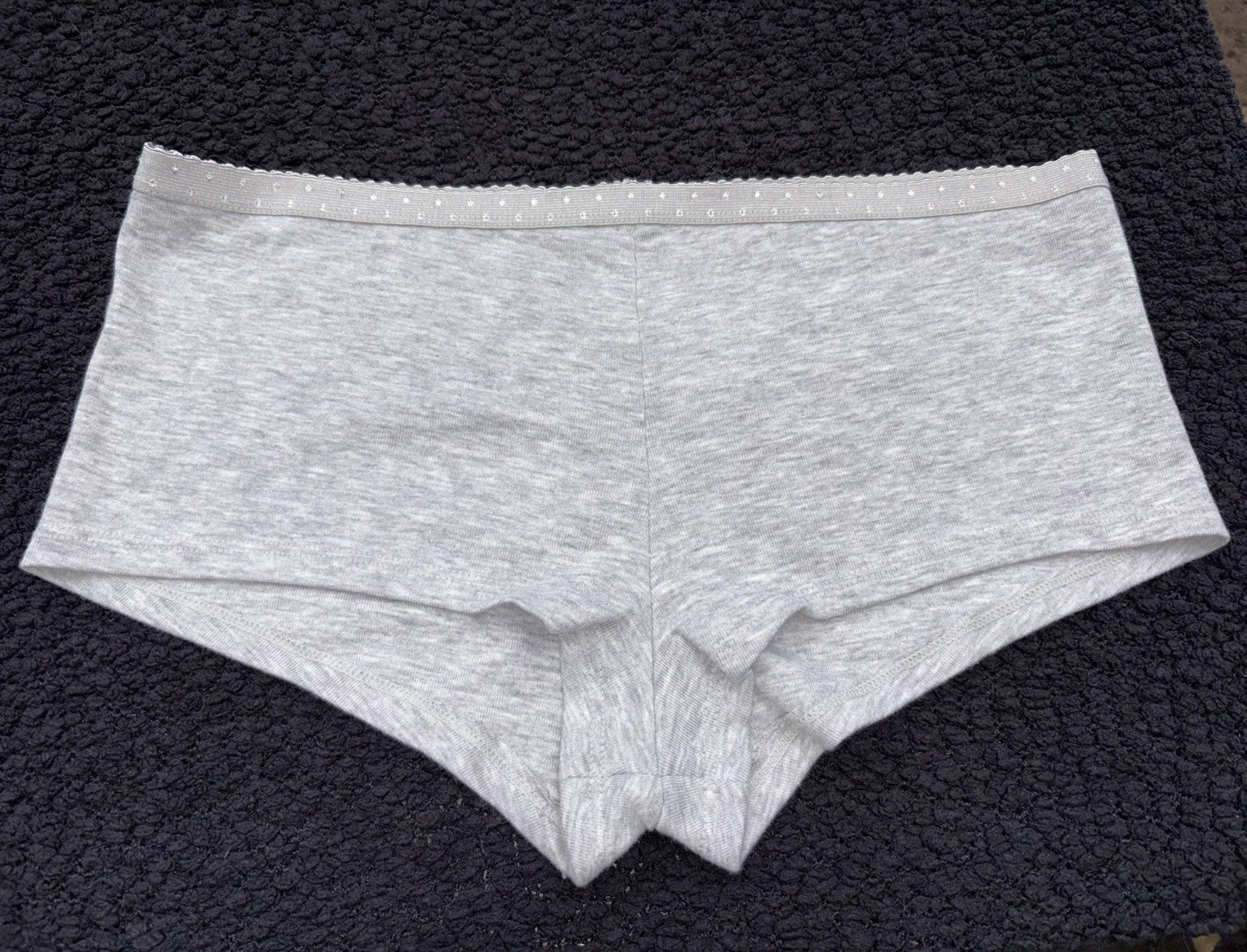 Warner’s Y2K Brief Shortie Gray Cotton 6 M Panty Bikini Underwear Very Soft