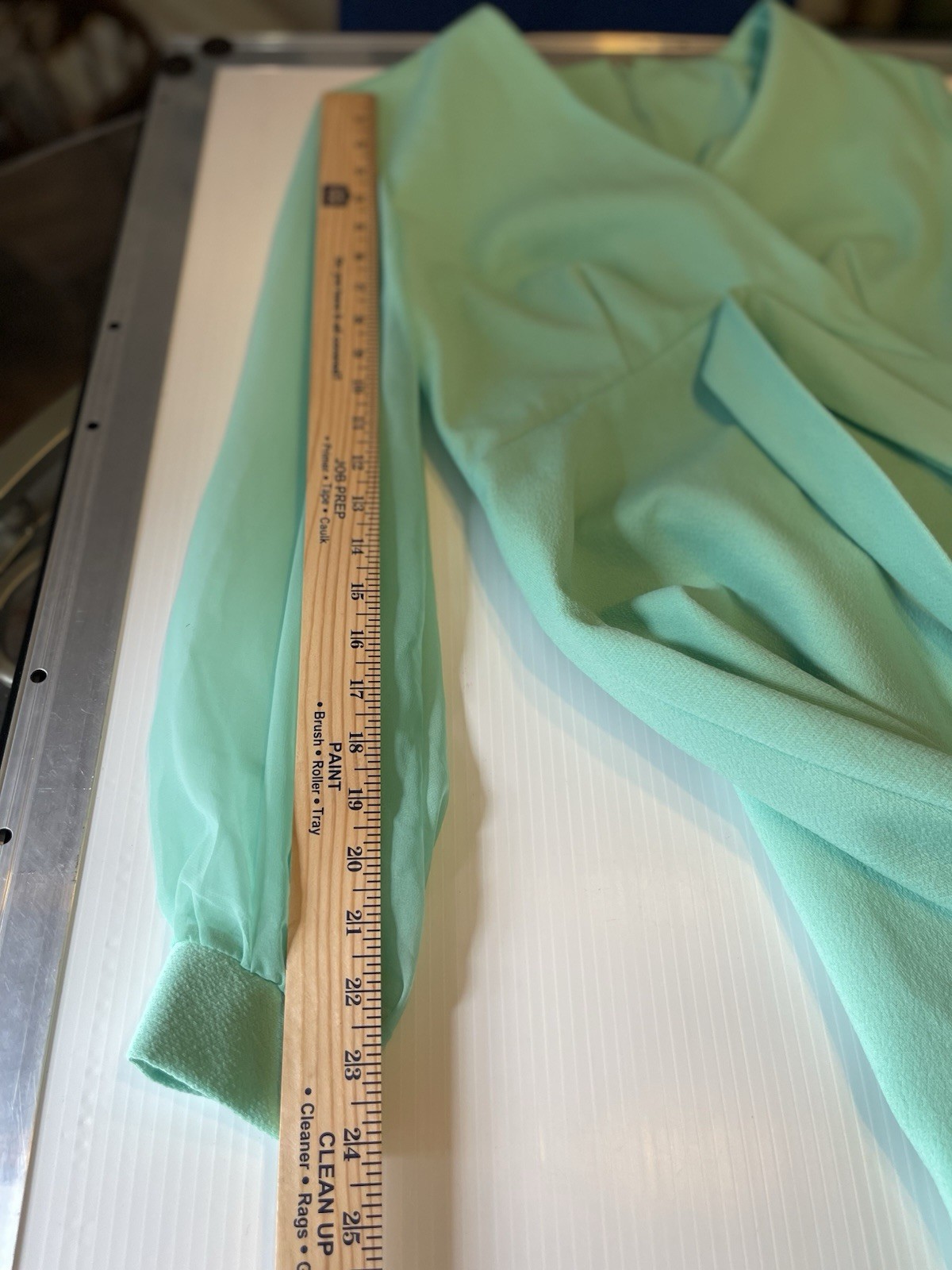 Vintage Green 1970s Hostess Dress Sheer Sleeve Belted Tie Maxi Special Occasion