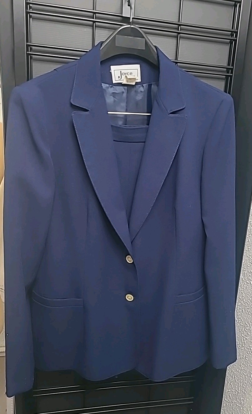 Vintage 70s 80s Joyce Sportswear Jacket Skirt Dress Suit Women&rsquo;s 15-16 USA Union