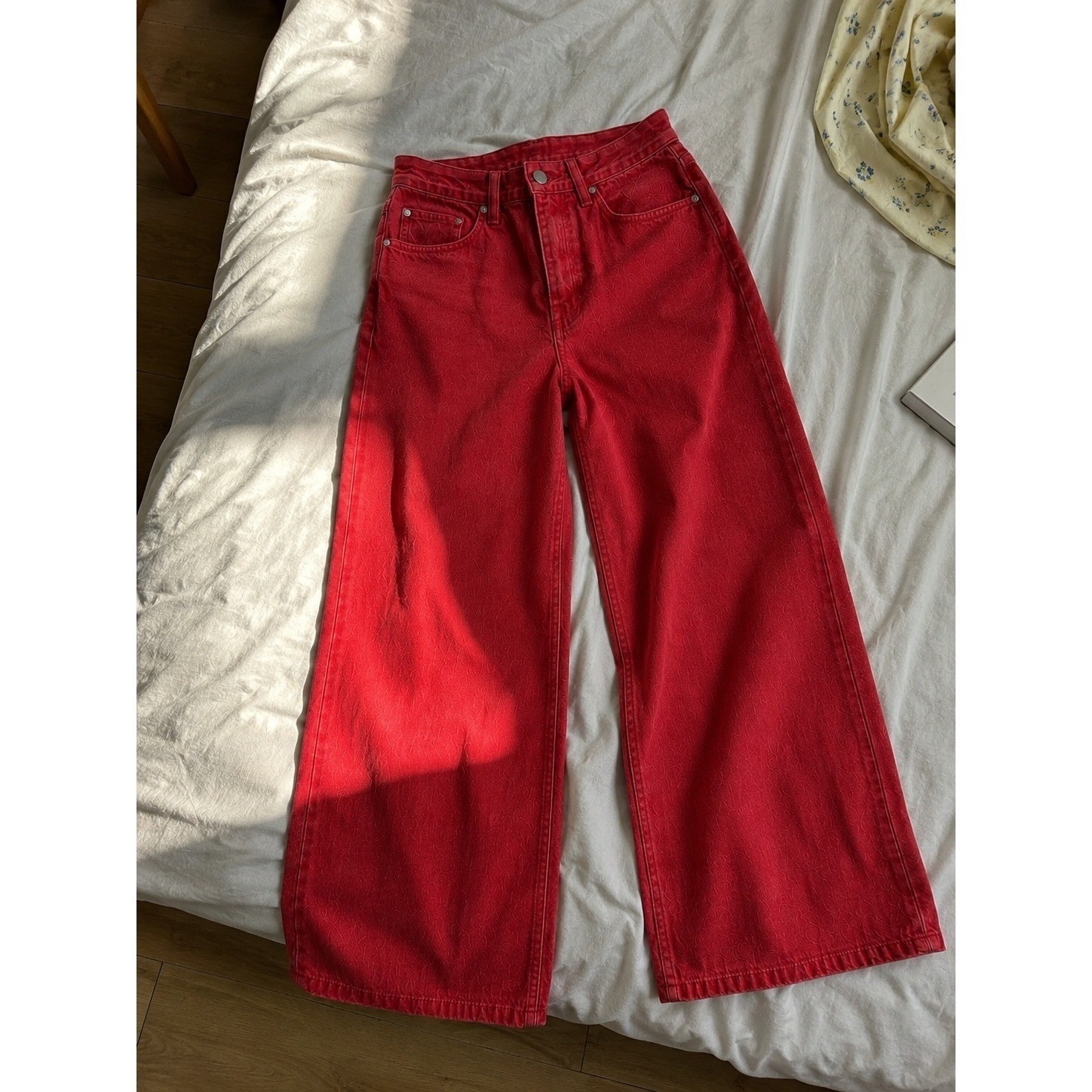 NWT Universal Thread Sailor Wide Leg Red Jeans Size 4 High Rise Wide Leg Pants