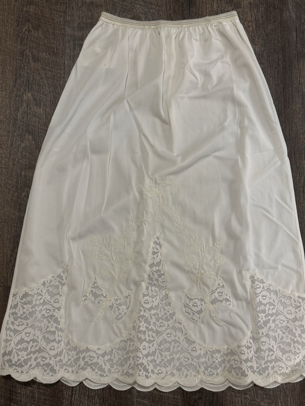Vintage Pinehurst Half Slip Nylon With Lace Made In USA Size Small Lingerie