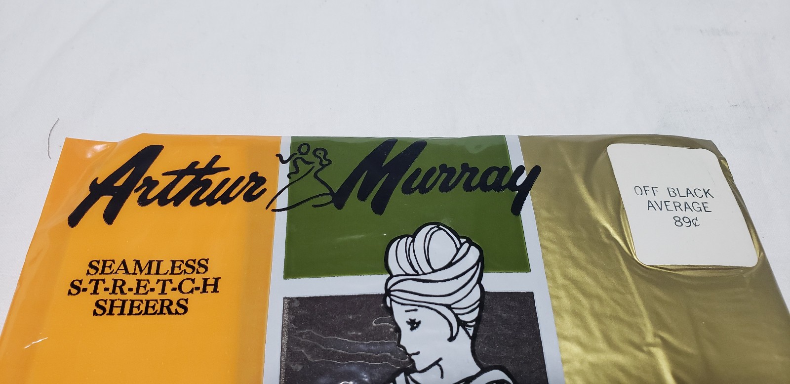 3 Pair NOS Vintage Arthur Murray Seamless Stockings Average Off Black 1960s-70s