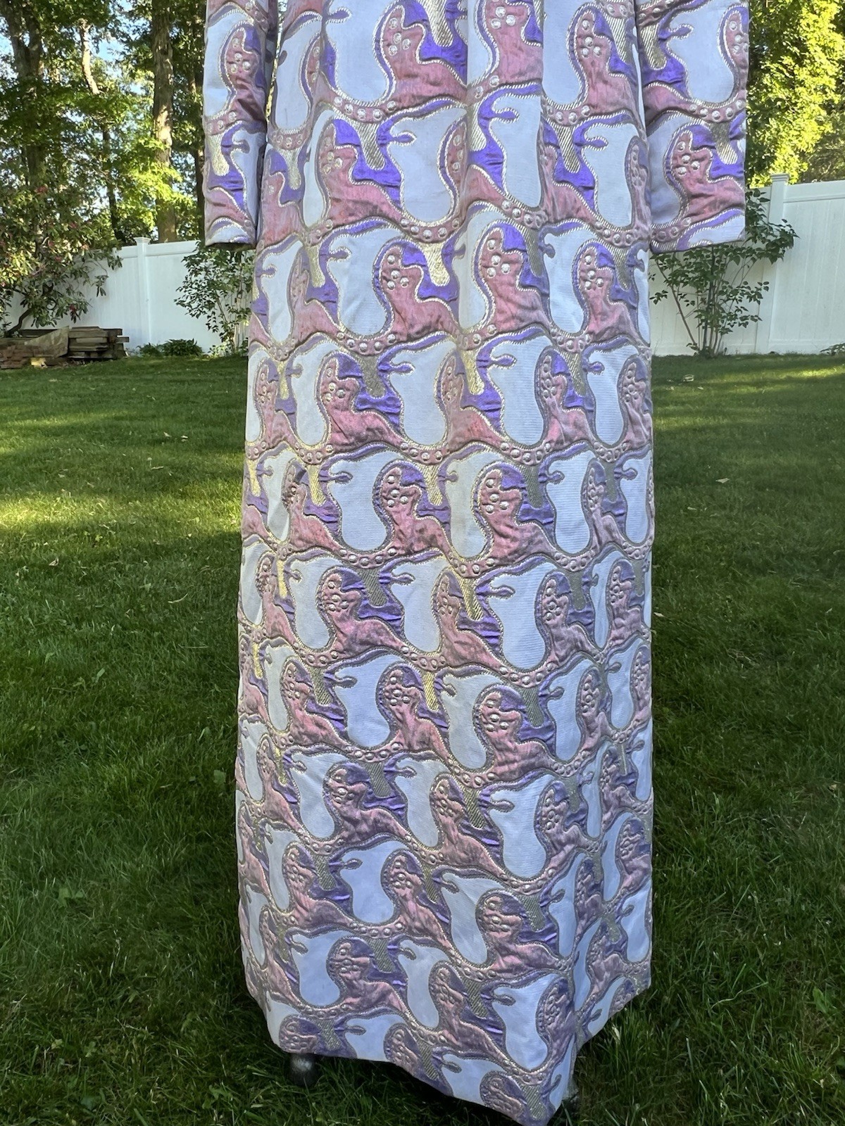 Vintage 1960&rsquo;s Chester Weinberg Lurex Gown as Seen In Vogue 1969