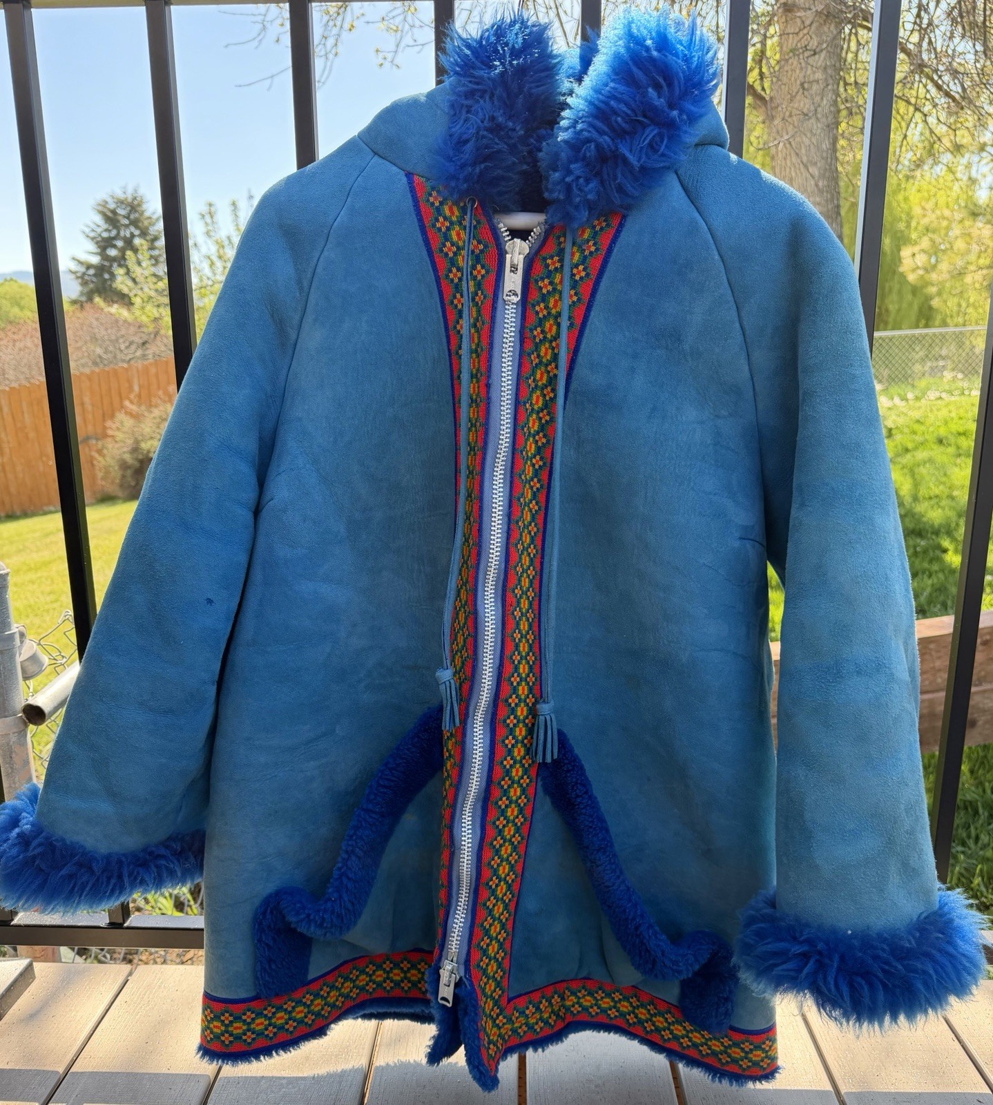 Vintage Penny Lane 1970’s Cyn Baa Women’s Lamb Skin Shearling Coat New Zealand