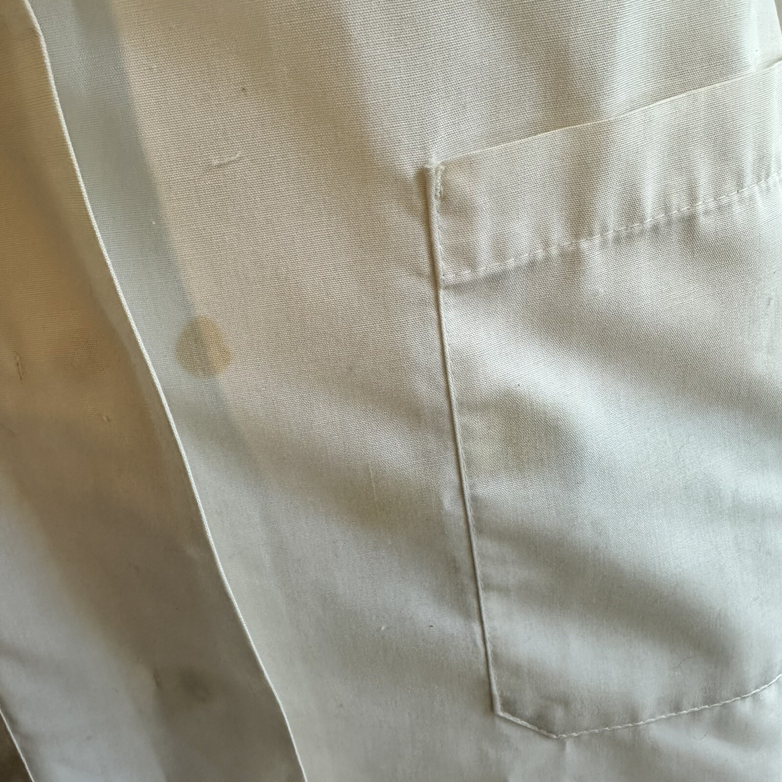 Vintage 50s 60s Women’s M White Nurse Operating Room Staff Jacket Costume Dress