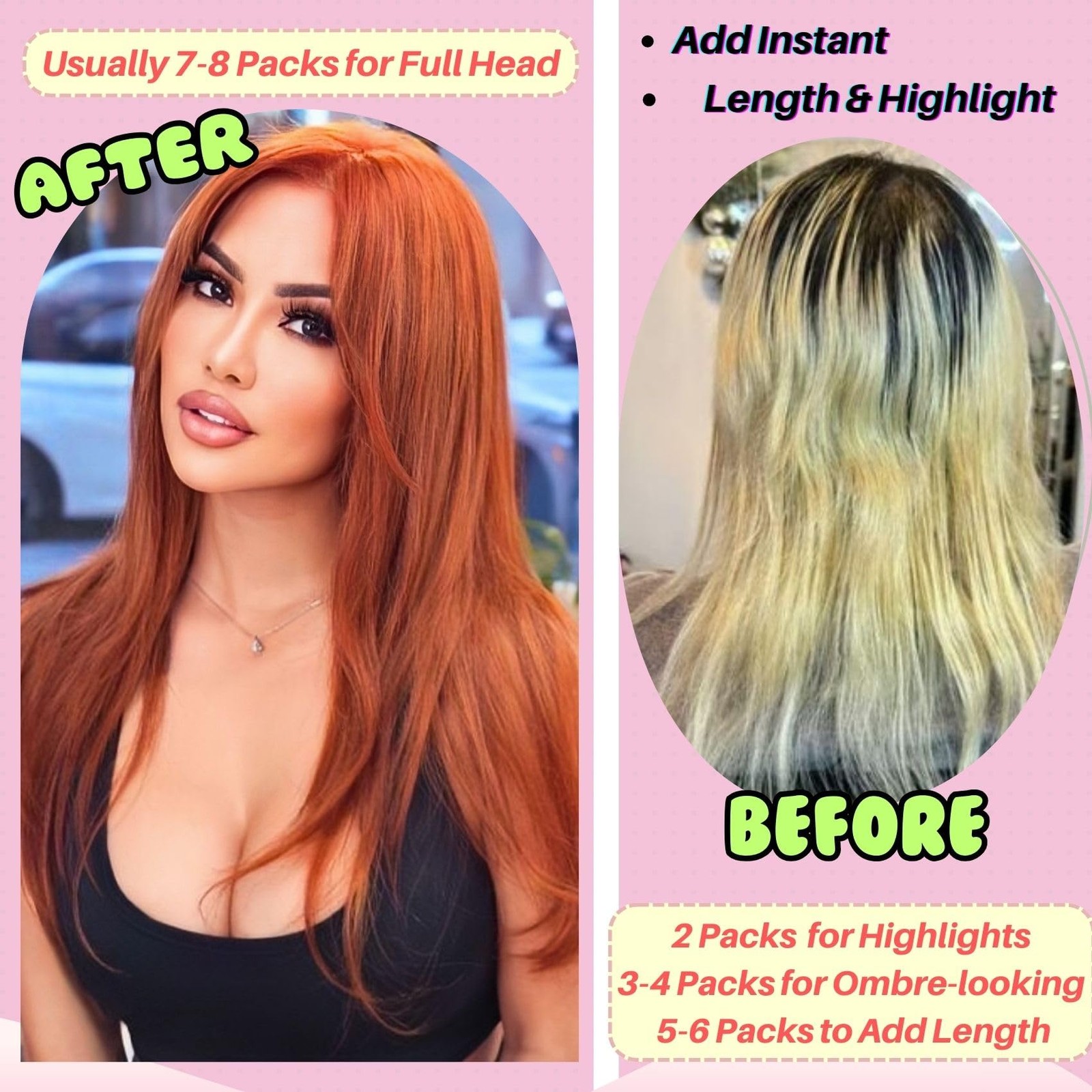 Copper Red Tape in Hair Extensions Human Hair Invisible Mini 18 Inch Hair Extens