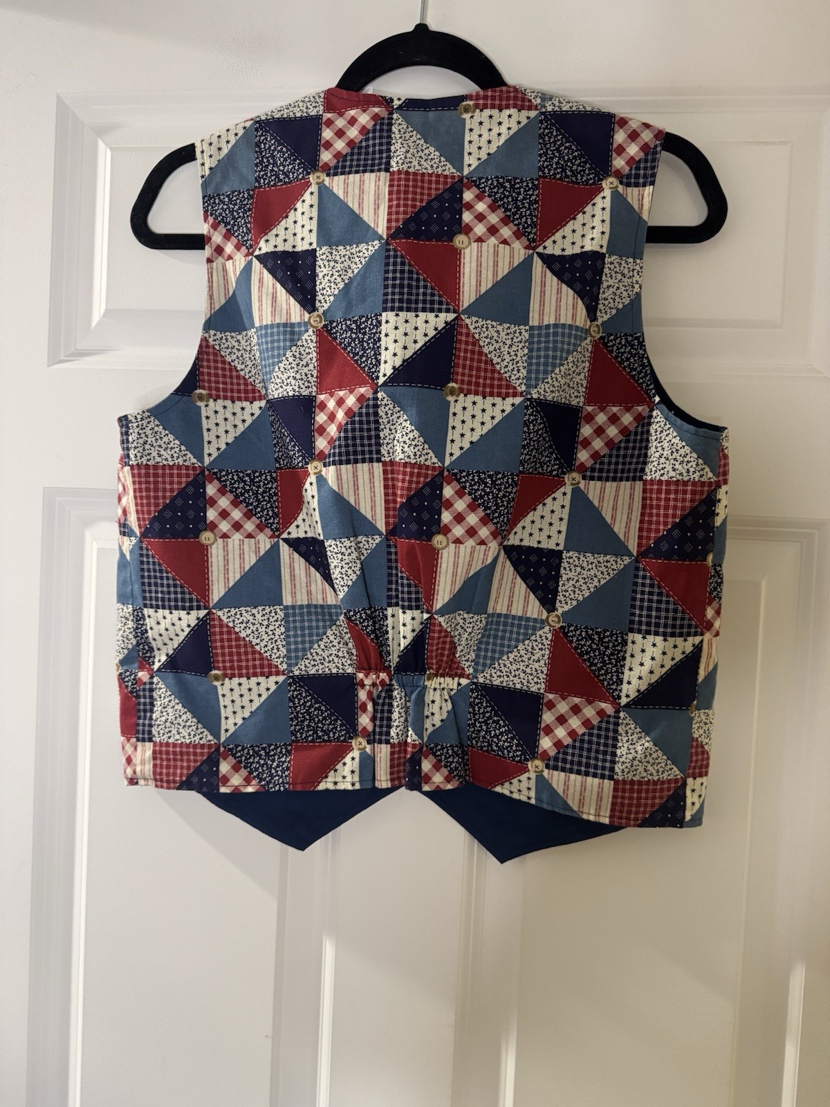 Unbranded 1990s Vintage Patchwork Vest Pit To Pit 18” Length 20.5”