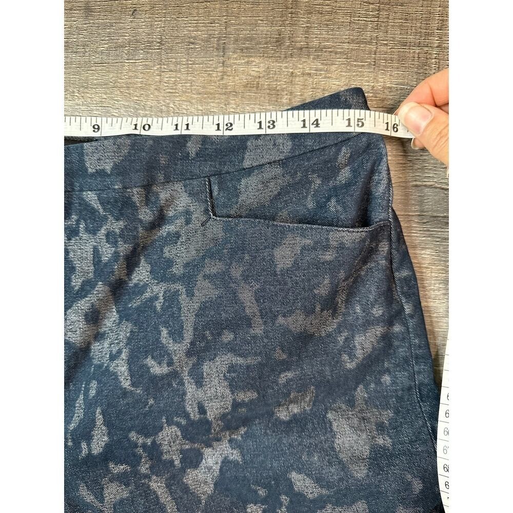 Vintage Womyn Textured Patterned Stretch Denim Pants Size 10 Made in NYC USA