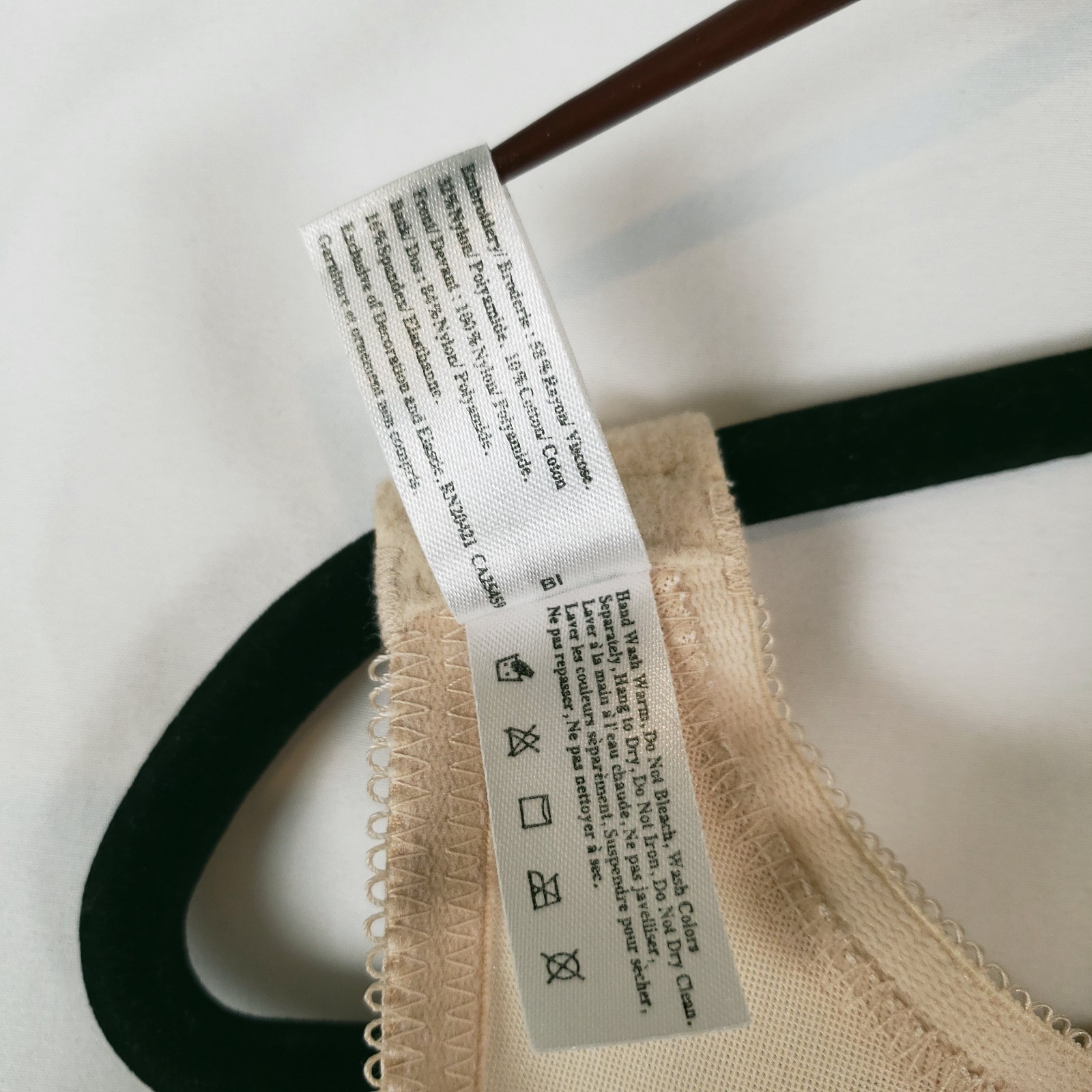 Wacoal Bra 36B Unlined Underwire Lace Trim Adjustable Straps 85106 Vintage