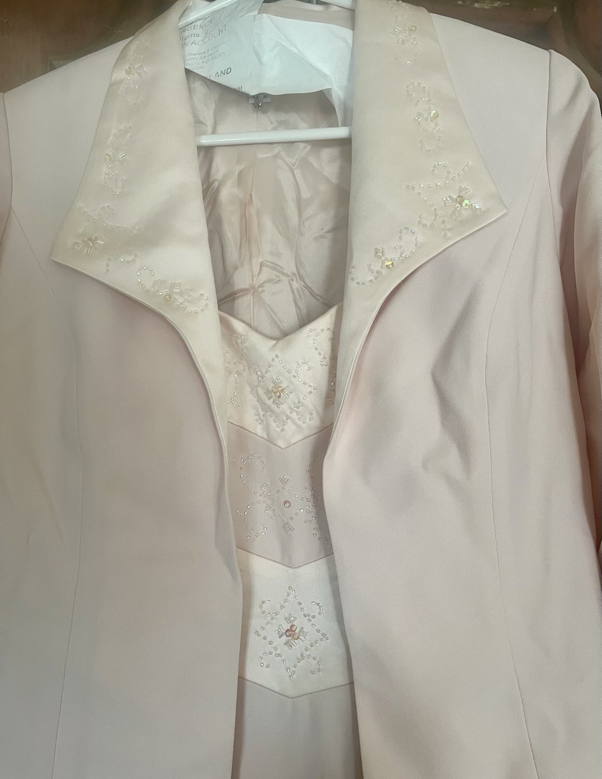 Soft Pink Dress And Jacket Size 12 Elegantly Designed,Sophisticated 🎀 Classy