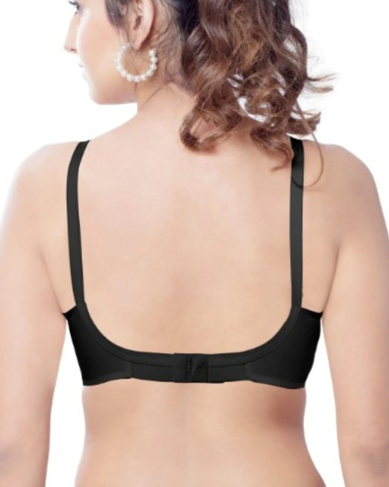 Padded Bullet Bra Organic Cotton – Vintage Retro Bra (Plus Size Available) Black