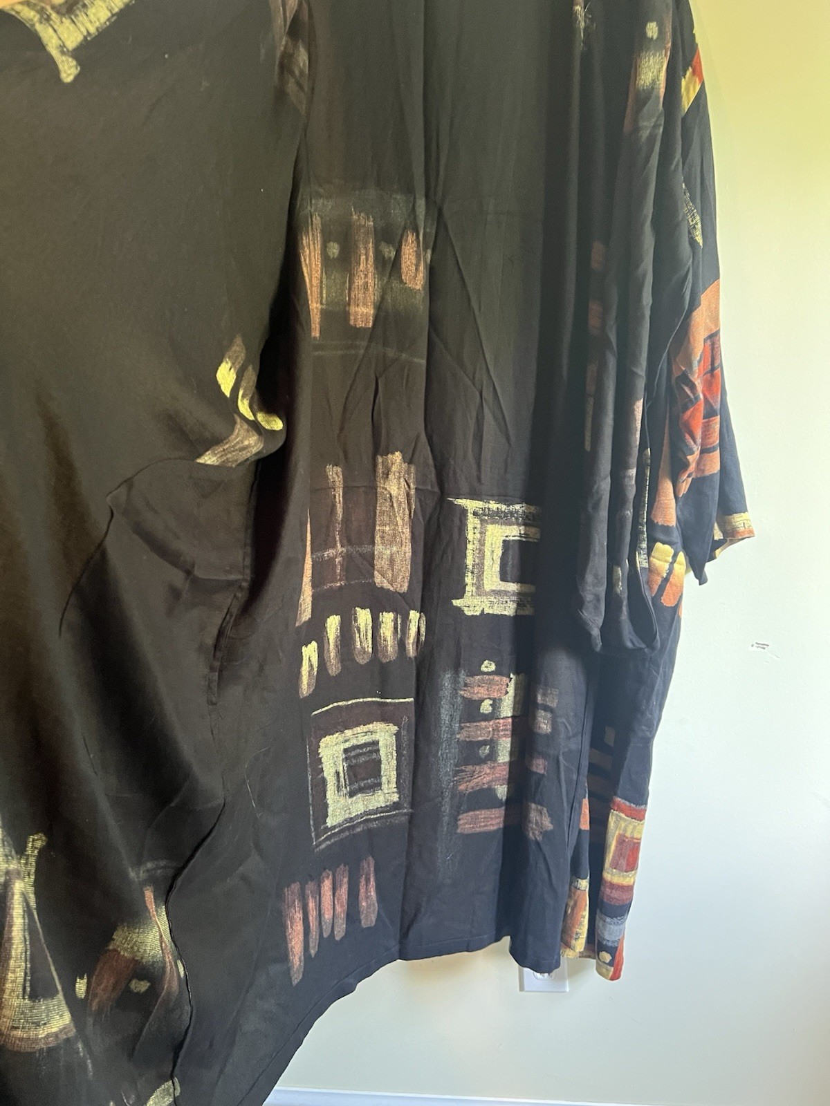 KEMBALI VINTAGE RAYON KIMONO DUSTER LAGENLOOK ART TO WEAR