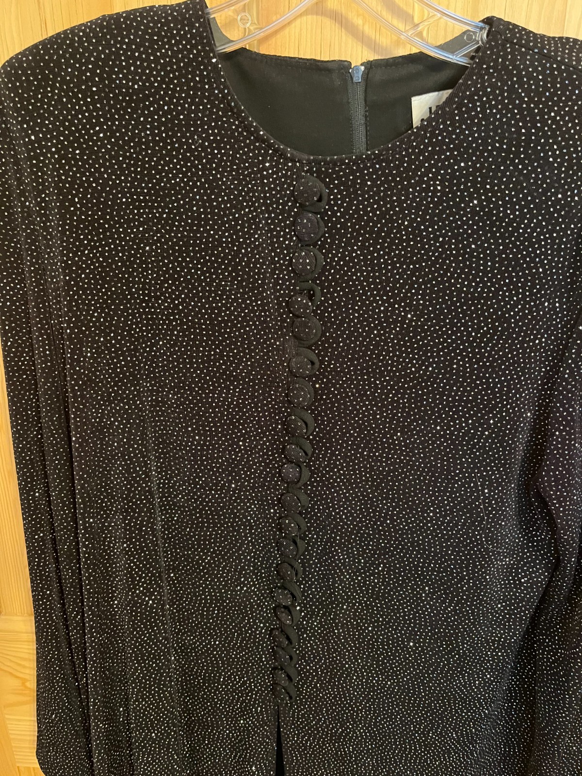 Vintage B.J.S. Ltd Sparkling Tunic with Covered Buttons
