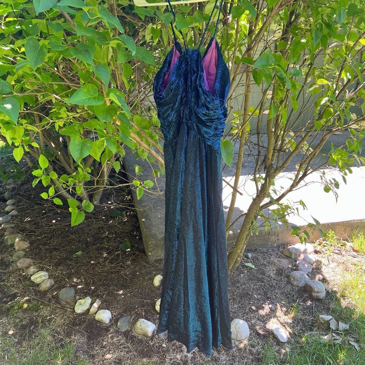 Vintage Flirtations Dark Whimsygoth Evening Gown Maxi Dress Rare Prom Formal