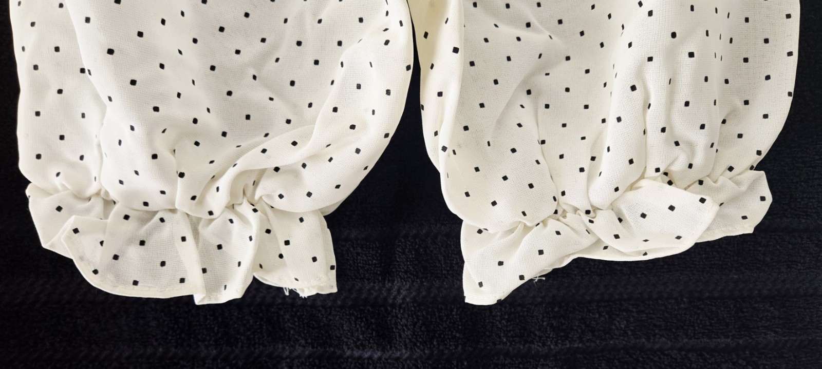 Vintage White Pettipants/Pantaloons W/Black Polka Dots Size 5 (see description)