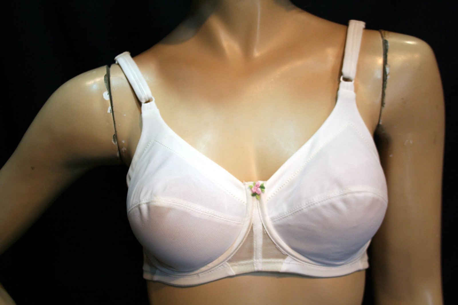 34D VTG 70s NOS Bra Soft Underwire Double Knit Nylon Exquisite Form P579 NIB