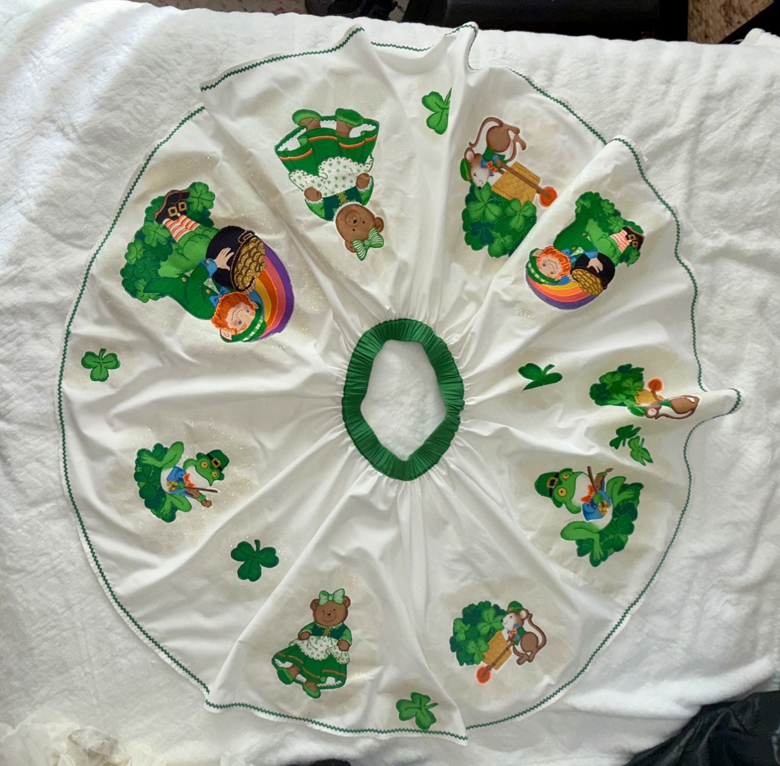 Vintage Handmade St. Patrick’s Day Skirt Outfit w/ Petticoat – Stretch Waist