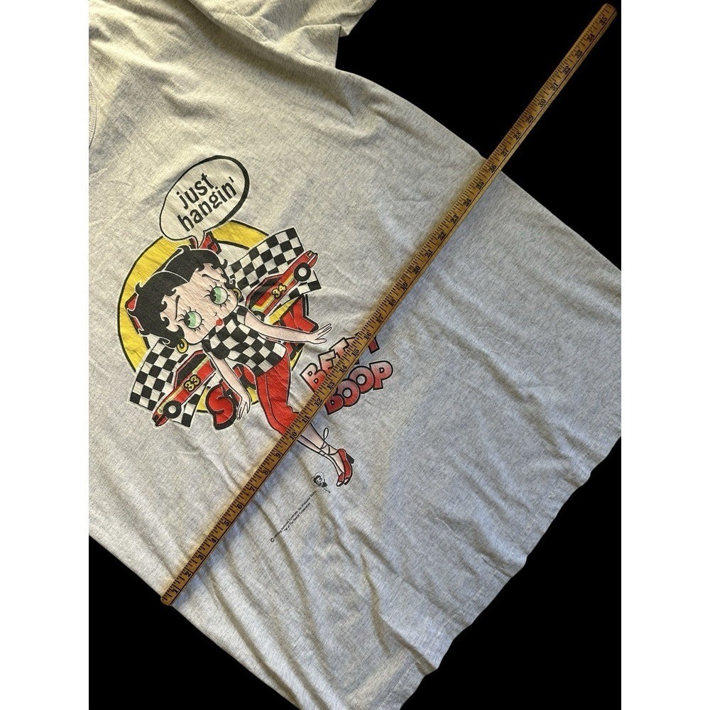 Vintage 1996 Anvil Fleischer Studios Betty Boop Rockabilly Sleep Shirt One Size