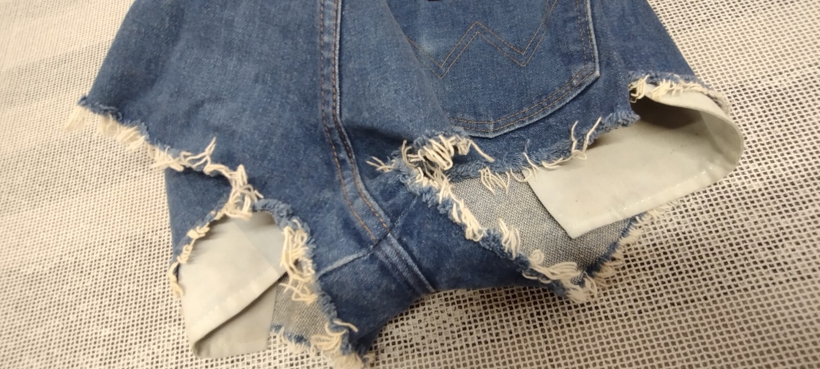 WRANGLER Shorts Denim SUPER SHORT Daisy Dukes Skimpy 30 in waist 1980S