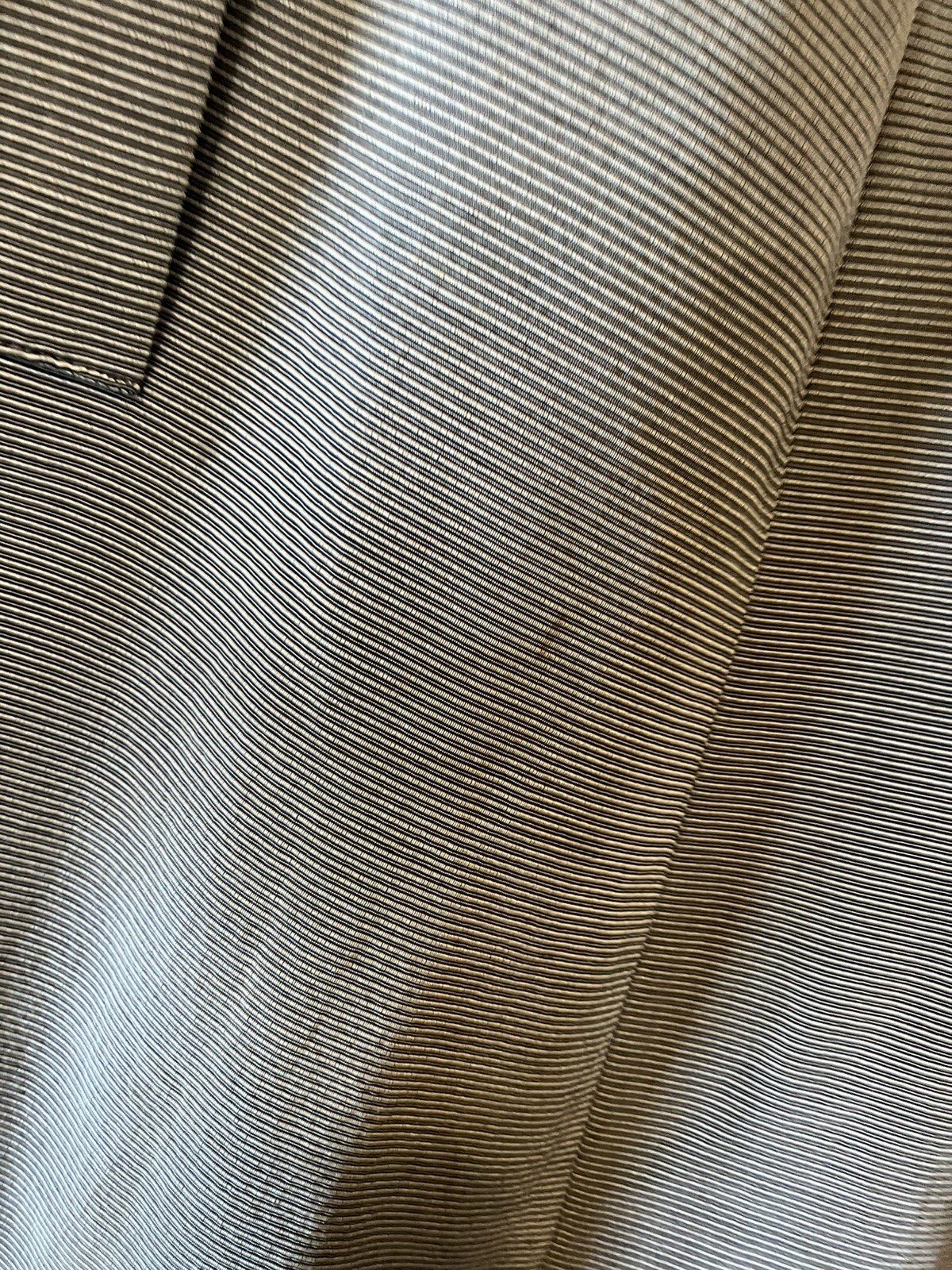Beautiful 1950s Vtg Gray Faille Ribbed Open Swing Coat Needs TLC B46-48 Sm Med