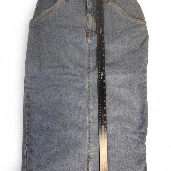 Vintage Bill Blass Denim Midi Skirt 26-28 Waist