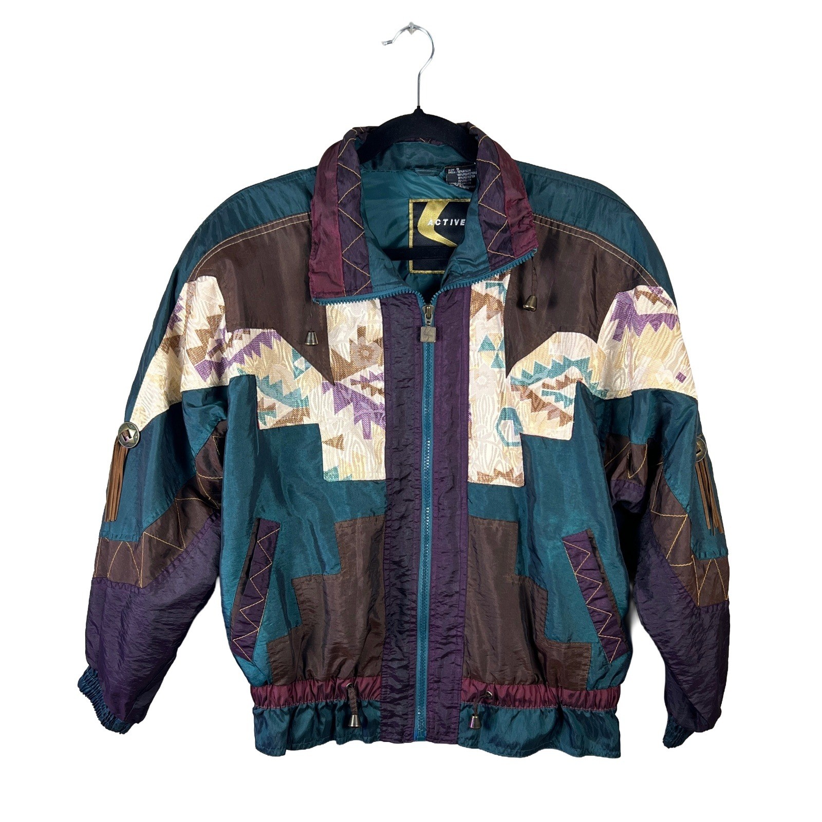 90s K Active Southwestern Nylon Jacket Unisex S Western