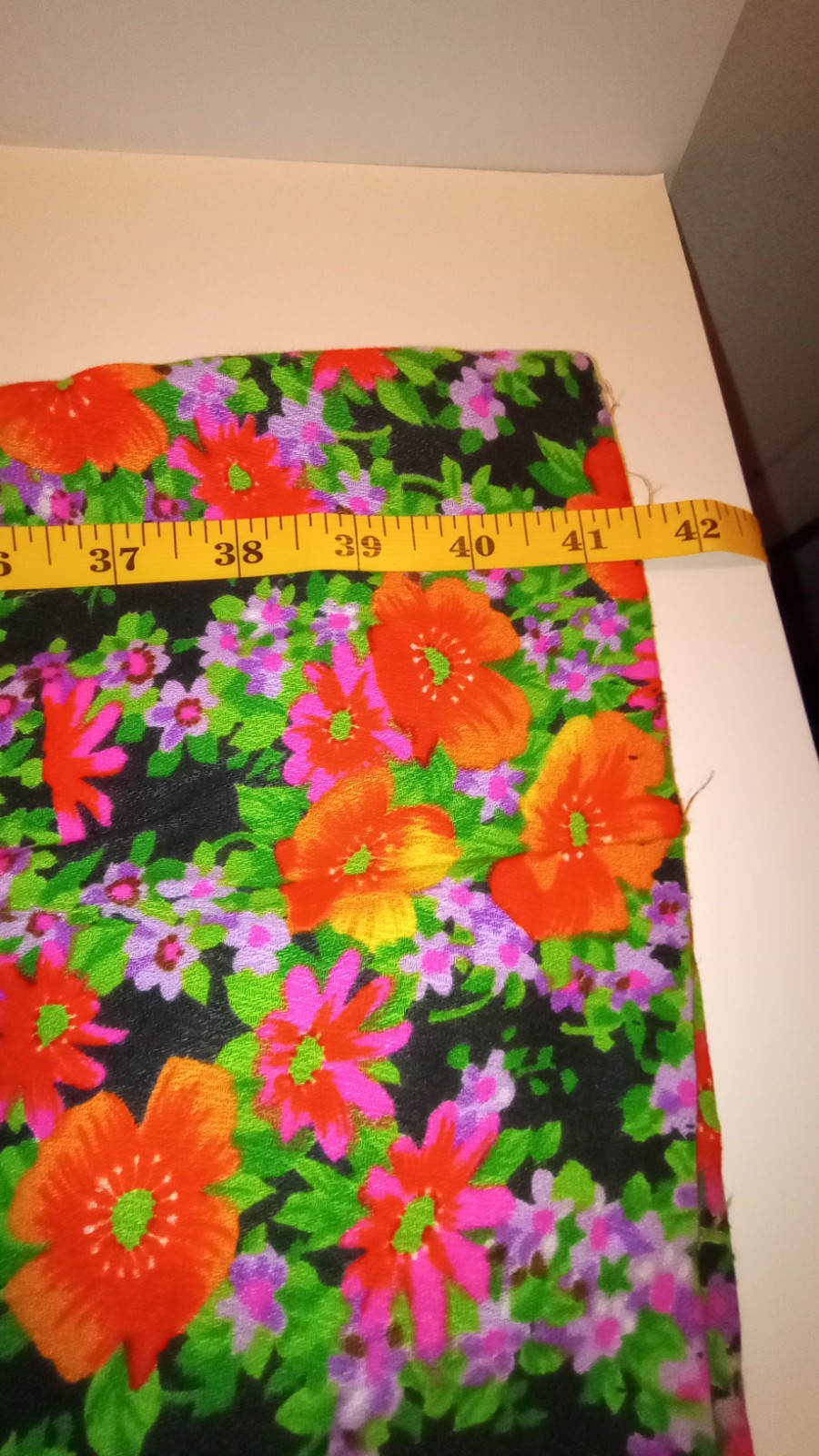 Vtg 60s XS~S 2 Pc SET Floral Halter Top & Wide Leg Pant Hippie Homemade Hallowee