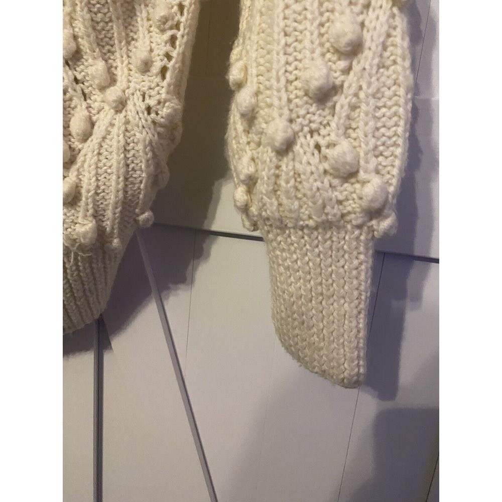 SSG Catherine Lover Vintage size M Medium sweater High Neck crochet Pom Pom