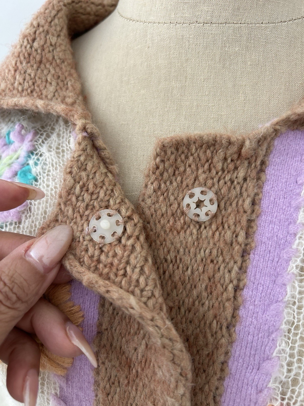 Vintage Sweater R898 Flowers