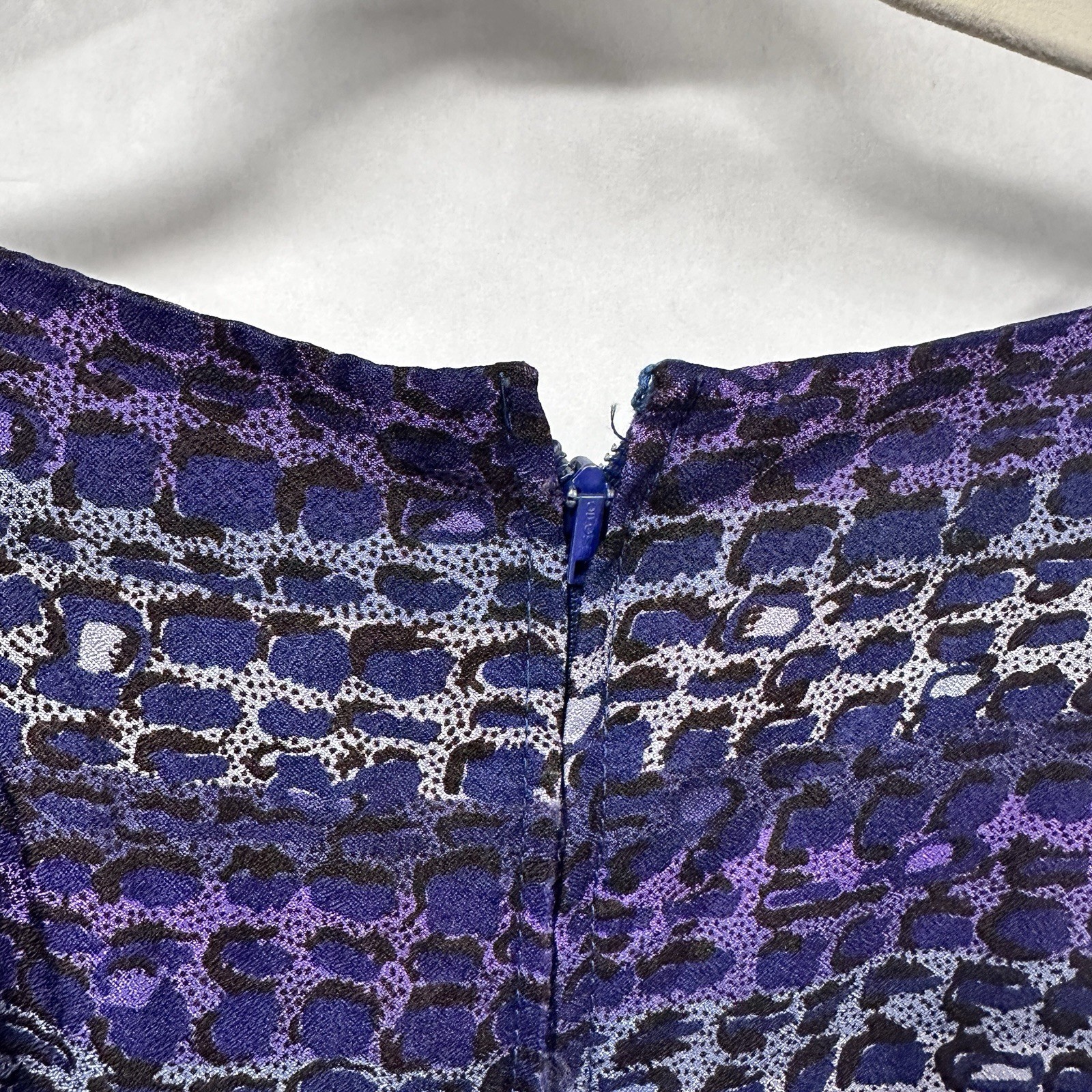 Vintage 60s Shirtwaist Dress Small Purple Abstract Stripped R&K Originals