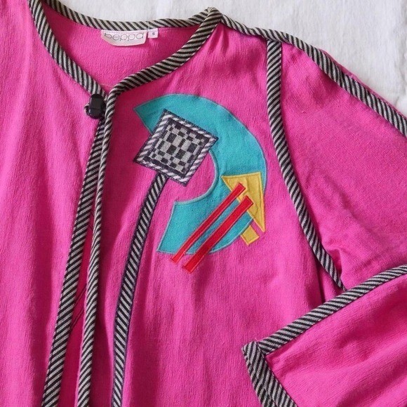 Fun 80s Beppa avant-garde swing coat