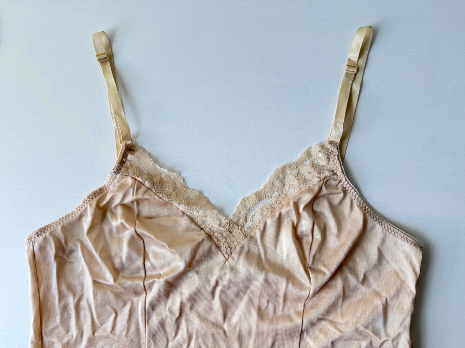 Vintage Dress Slip, Nude Color, Women&rsquo;s Size 32, Union Made in USA, Size 32 XS