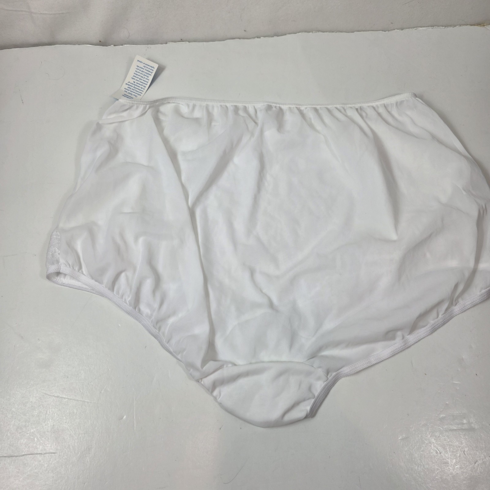 Vtg Dixie Belle Scalloped Nylon Full Brief Panties Plus Size 15