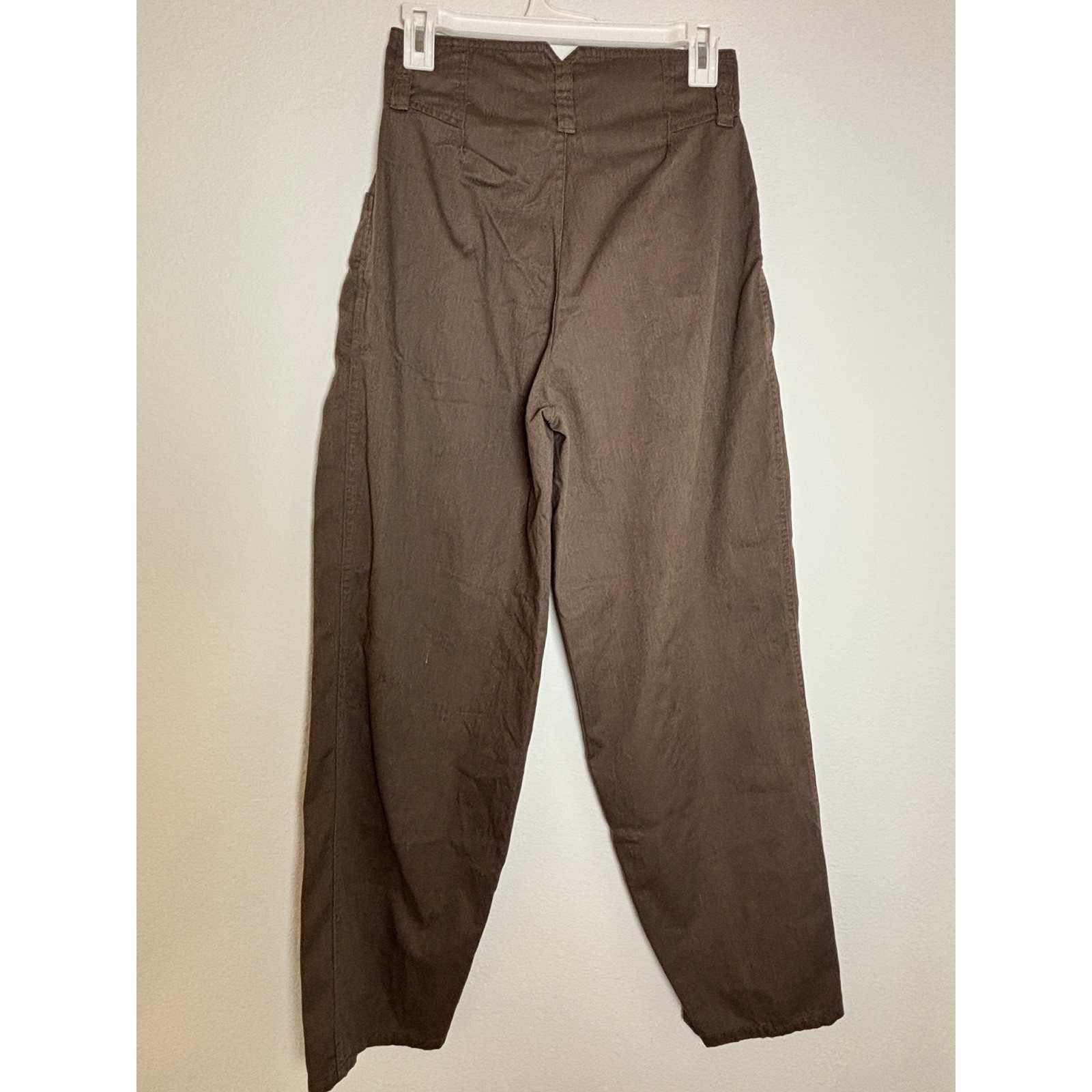 Vintage Related Separates High Waisted Pleated Tapered Trousers Brown Size 9/10