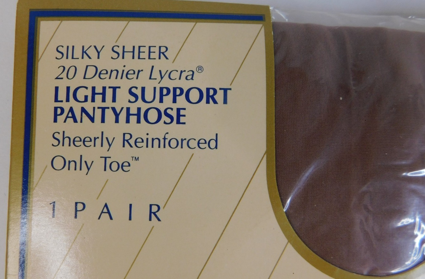 Nice Touch Silken Sheers Full Figure TALL Soft Taupe 20 Denier Lycra Pantyhose