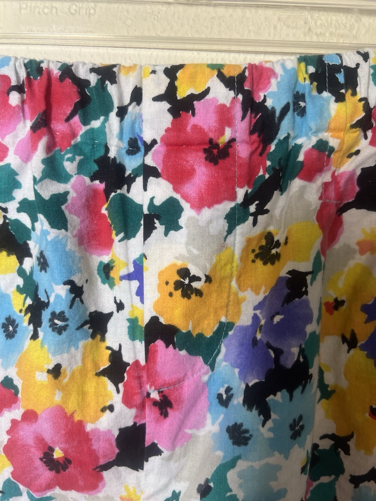VTG JRT Women’s James River Traders Summer Shorts Pink Multi Floral Pull On, 14