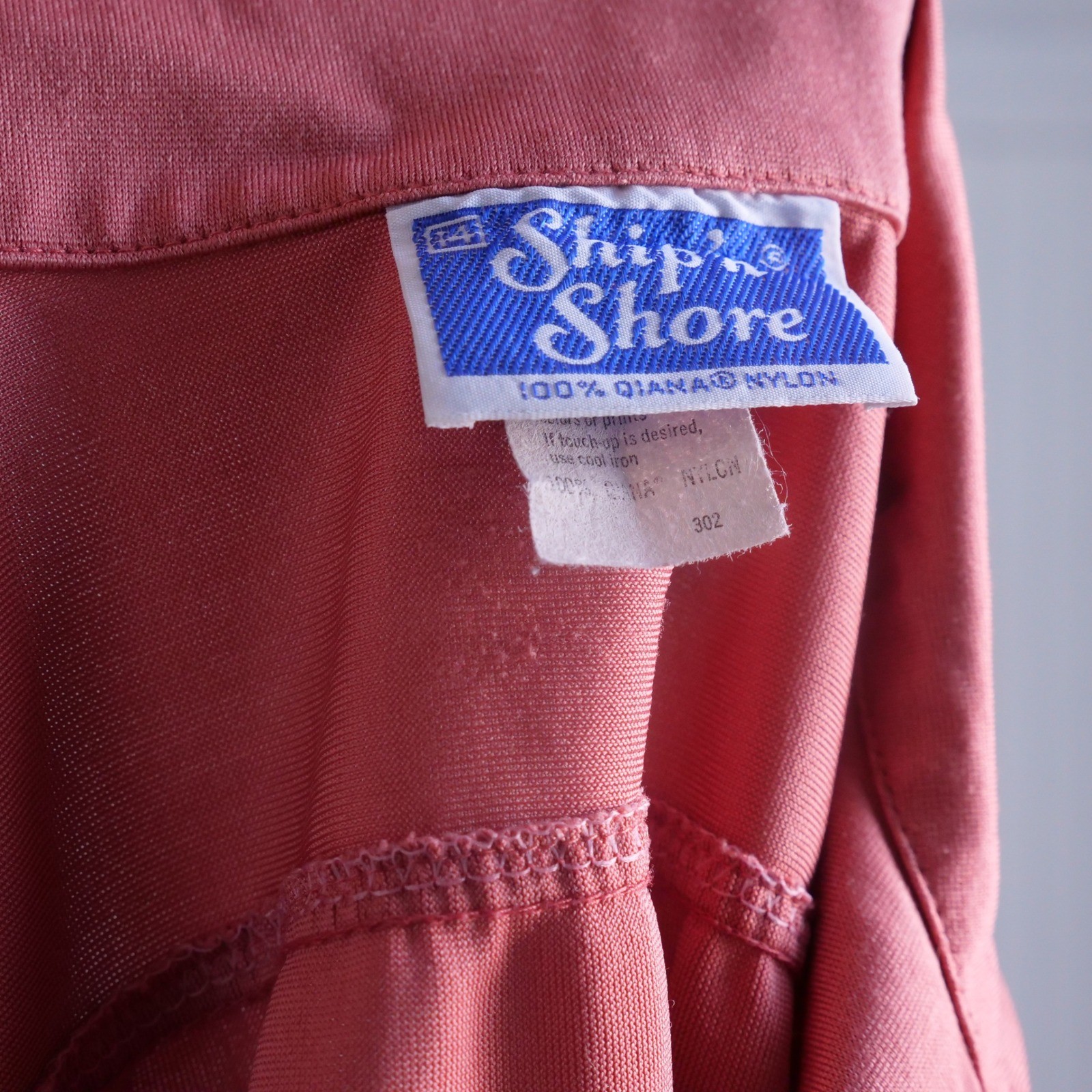 Vintage 1970s/80s Ship &lsquo;n Shore copper colored nylon crop top