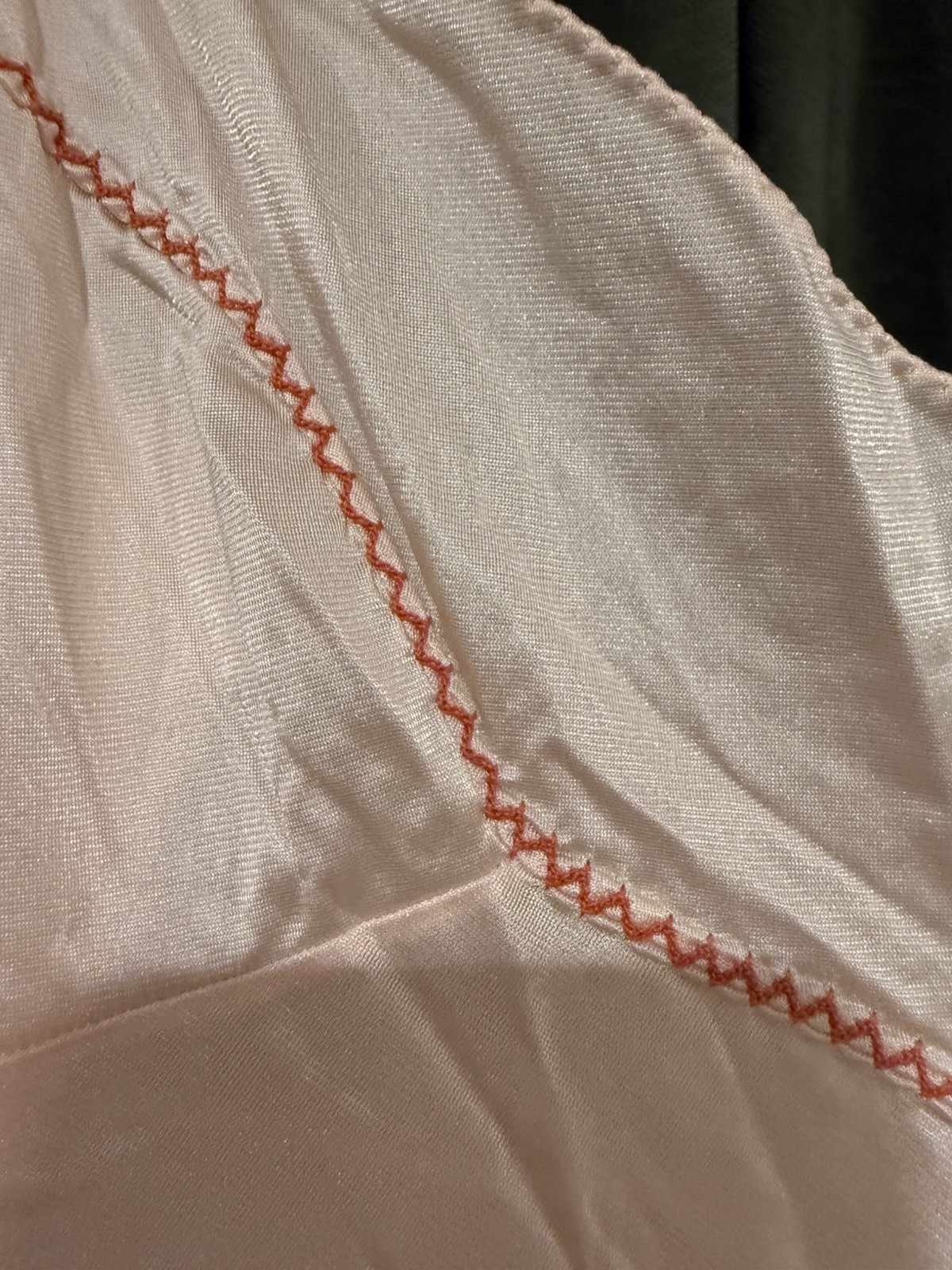 Vintage 1960’s Vassarette Slip Nightgown Size M Peach Rose Gold