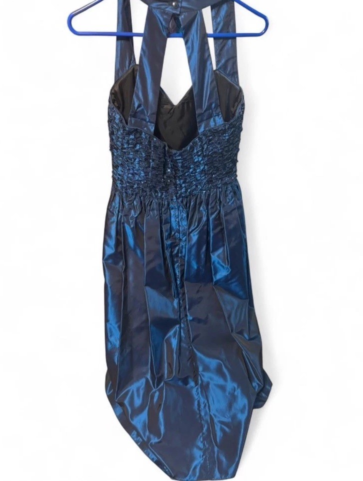 Gunne Sax Jessica McClintock blue sparkle dress size 9/10