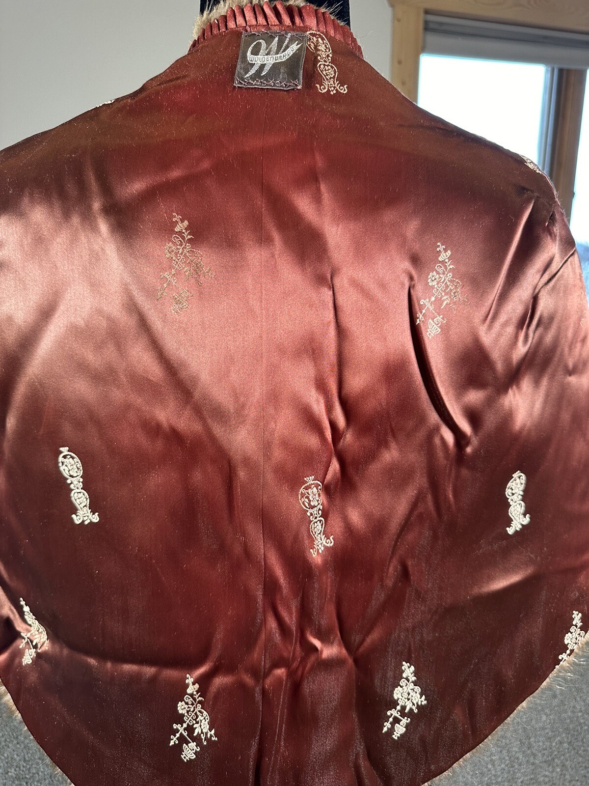 Woldenbergs Of Madison WI Fine Mink Fur Stole Wrap Shawl Sz Med/Lg Handmade VTG