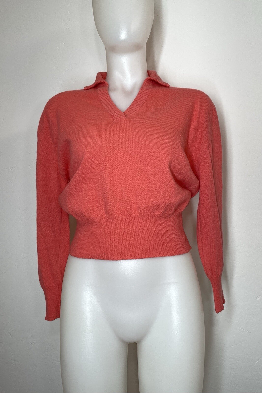 VTG 60s Bobbie Brooks Full Fashioned Kastle 20% Angora Rabbit Hair (HOLES