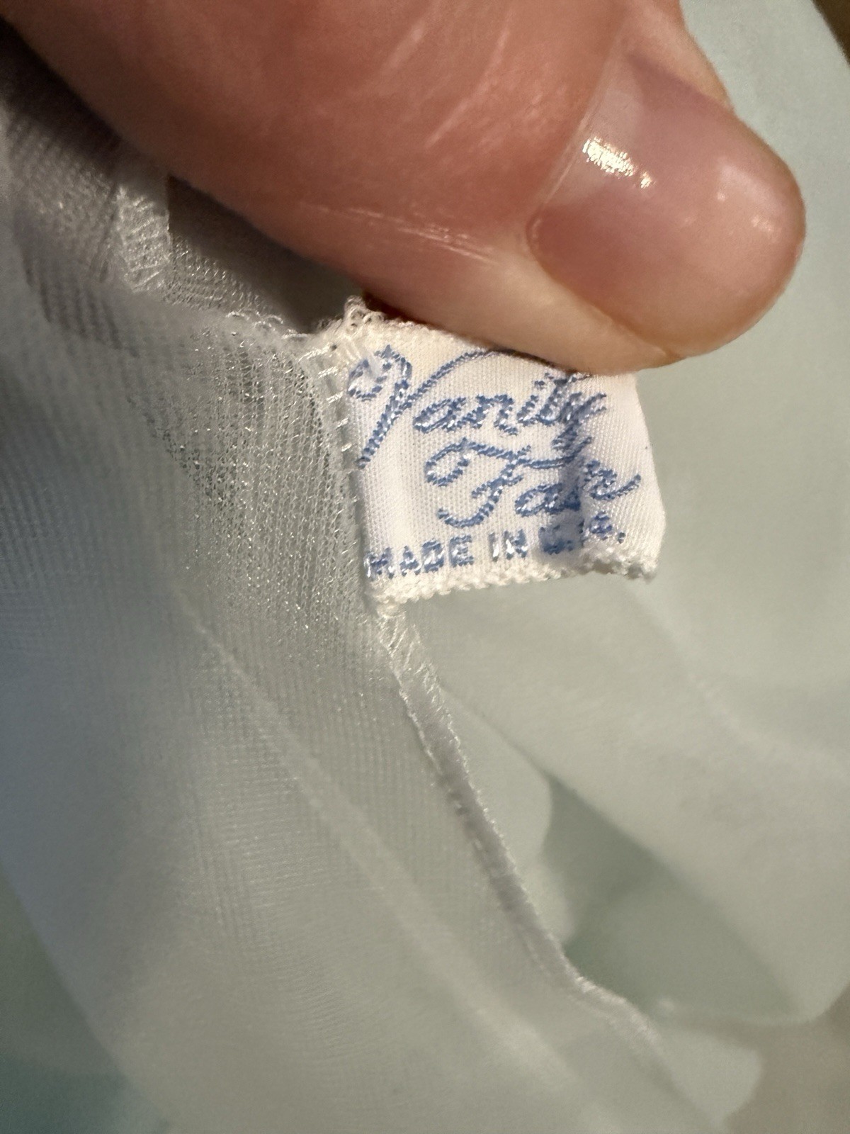 Vintage 60s Vanity Fair Chiffon Peignoir Set Powder Blue Sz S