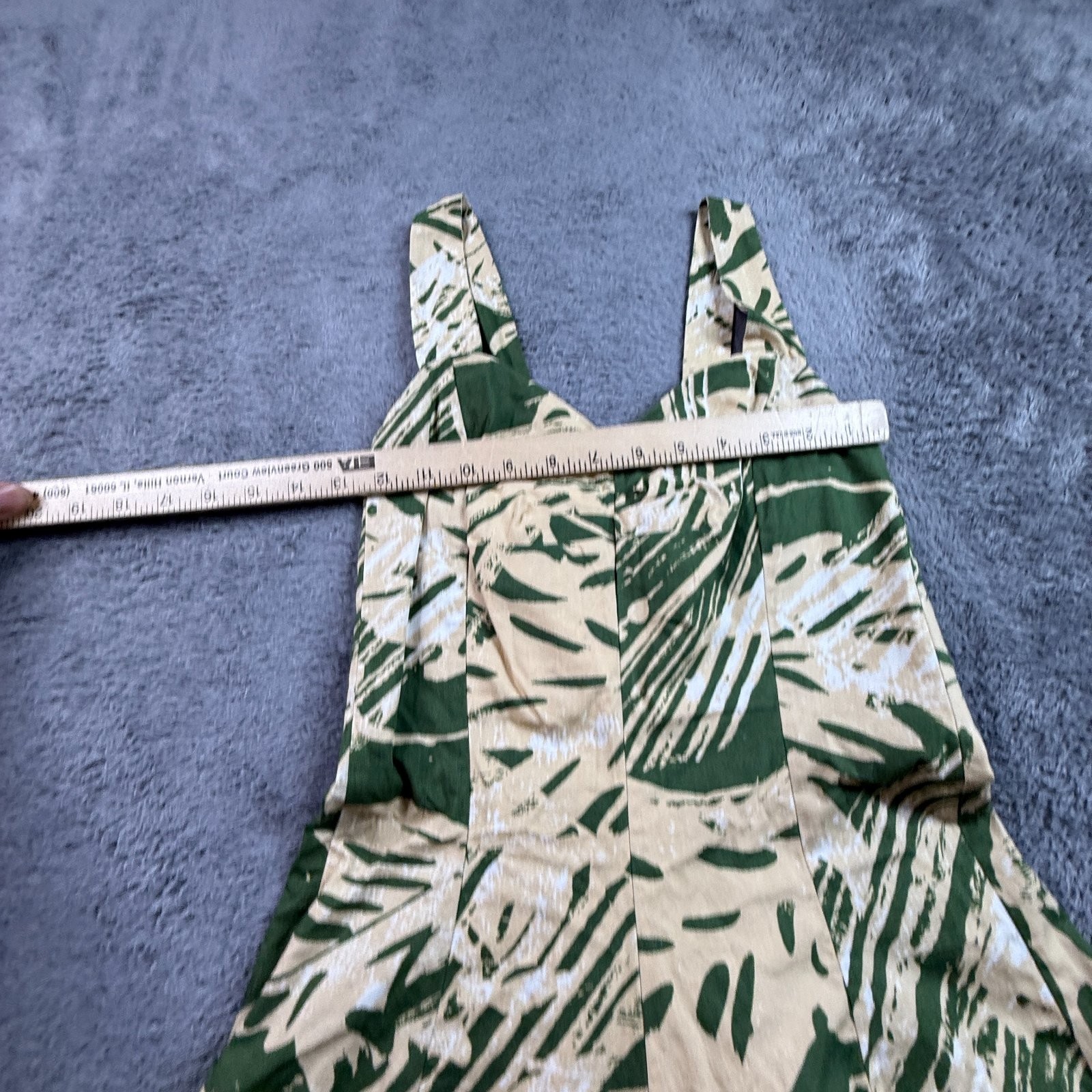 VTG Hilo Hattie&rsquo;s Made in Hawaii Tropical Sundress Green Smocked Waist Women S