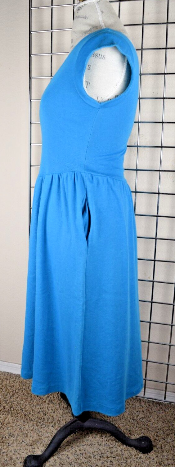 Vintage Dress Timely Trends Size 5/6 80s Blueberry Soft Stretchy Jersey Made USA