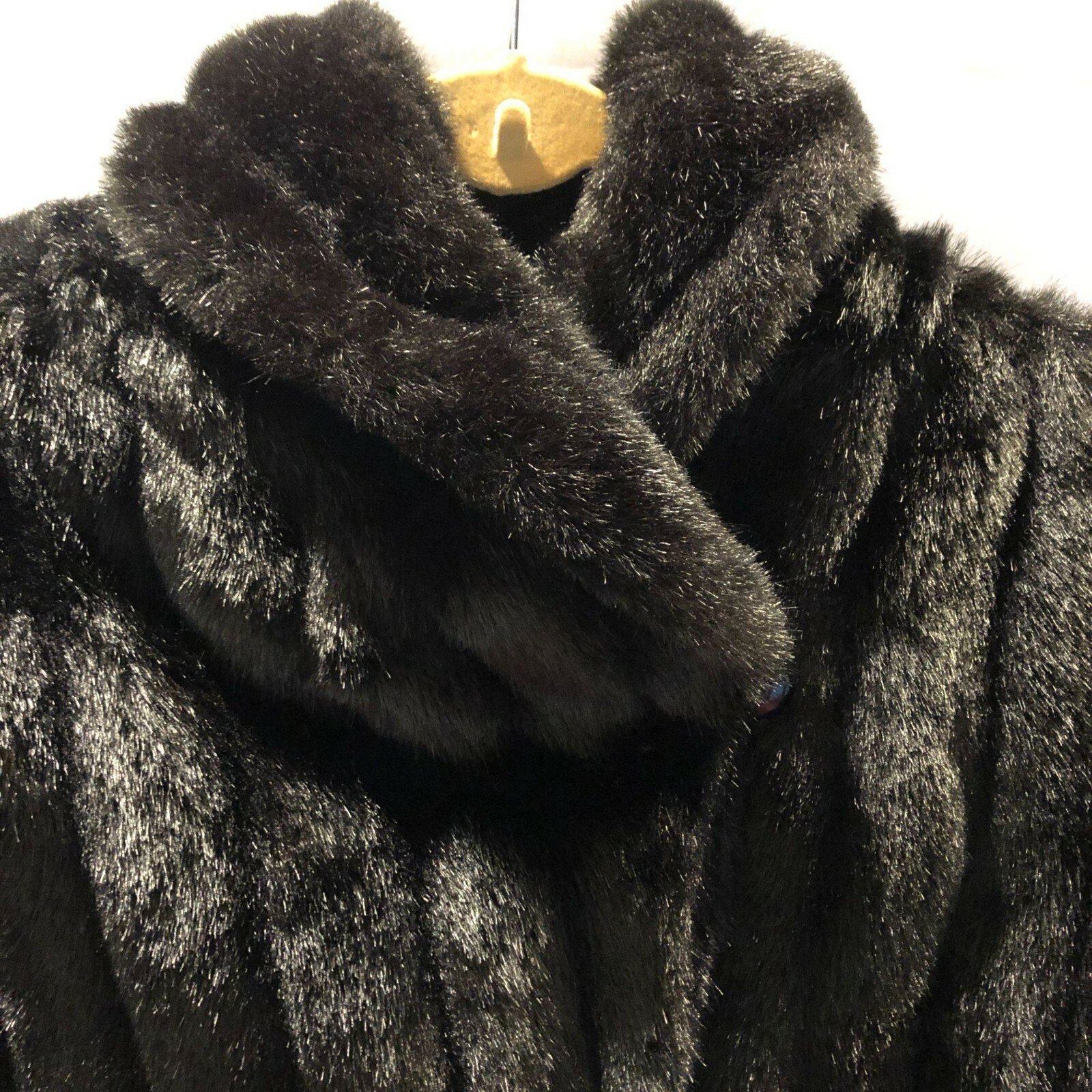 Monterey Fashions Vintage Java Brown Faux Fur Jacket Sz 20.5 see measurements
