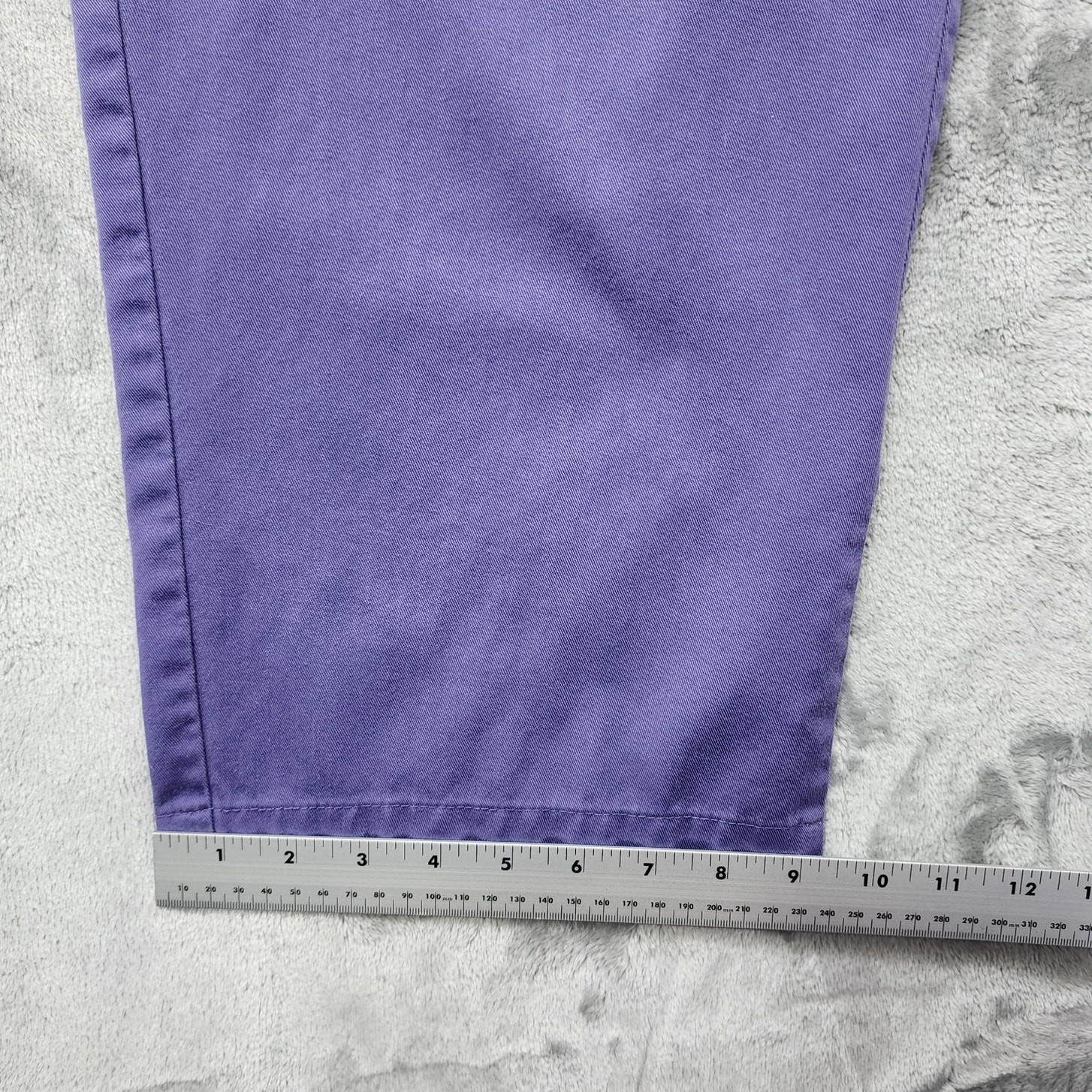 Vintage Only Necessities Pants Womens 22W Purple Pull On High Rise Tapered Leg