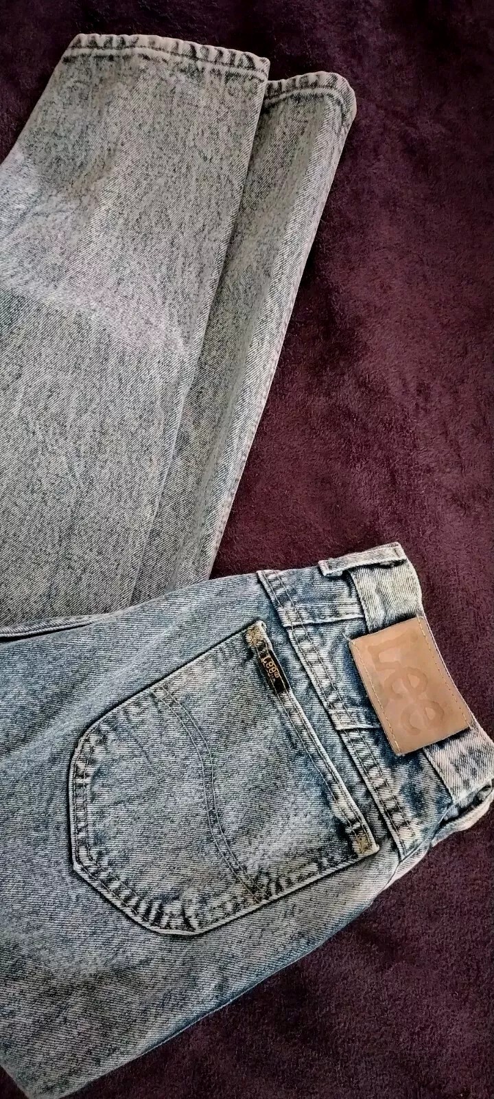 Women&rsquo;s Vintage Lee Acid Washed Retro Jeans Size 13 Medium Made in USA Fashion